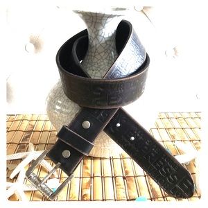 Swag Express Embossed Leather Belt